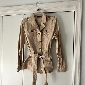Sonoma Short Trench/Utility Jacket, Size Medium - 100% Cotton